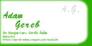 adam gereb business card